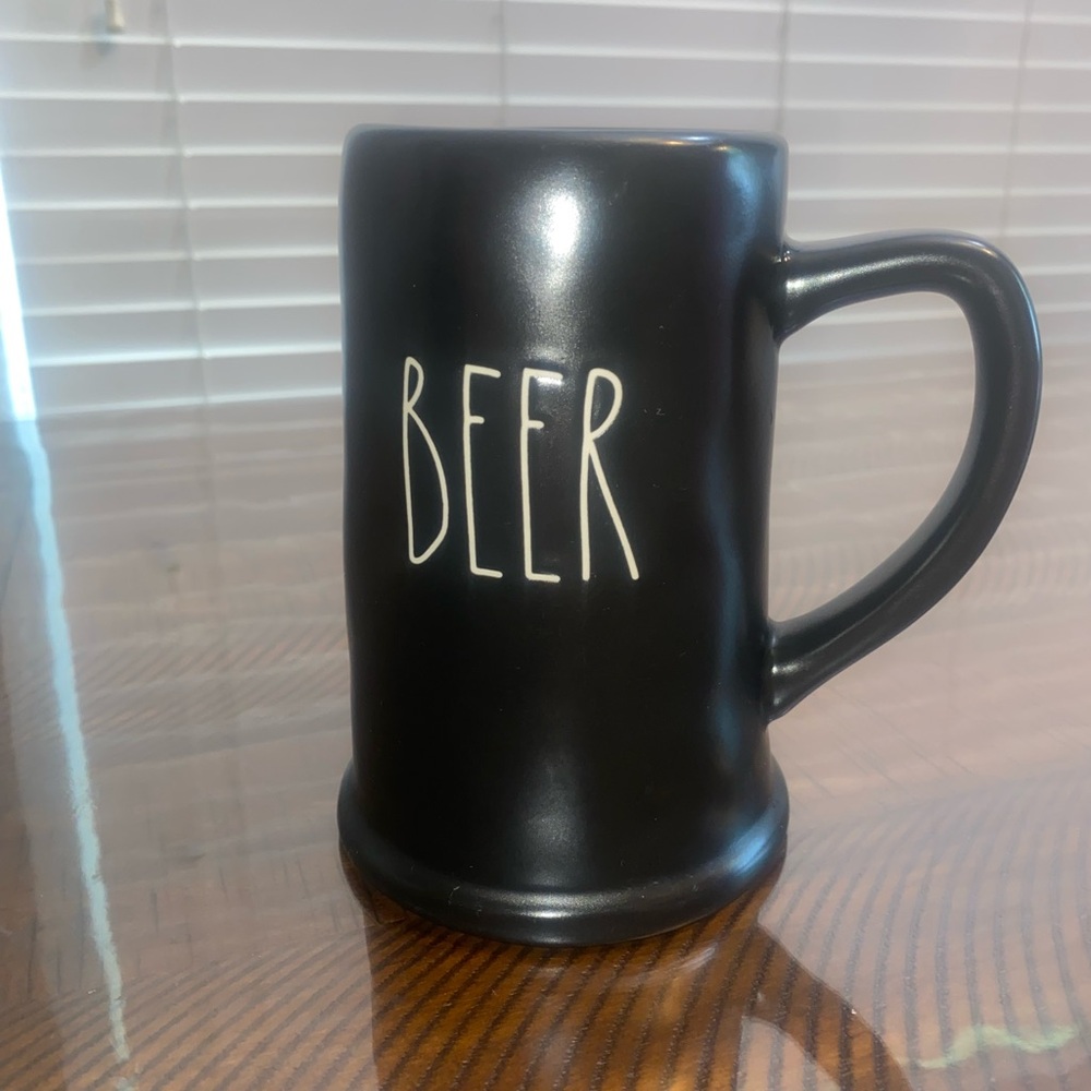 Rae Dunn Black Beer Mug Artisan collection